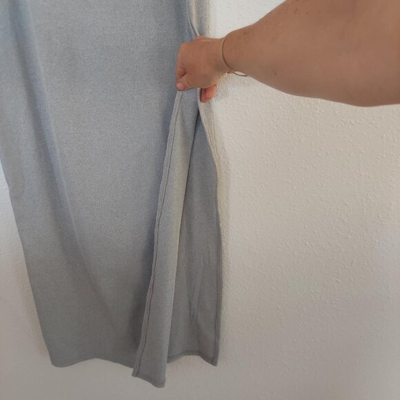 Sleeve Racerback Ribbed Midi Dress - Picture 2 of 7